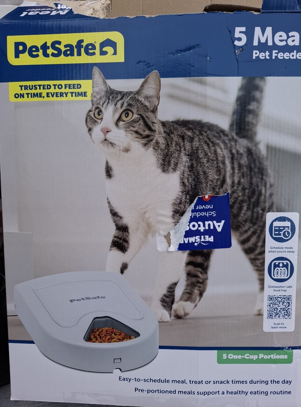 Petsafe Pet Dog Cat 5 Meal Automatic Feeder